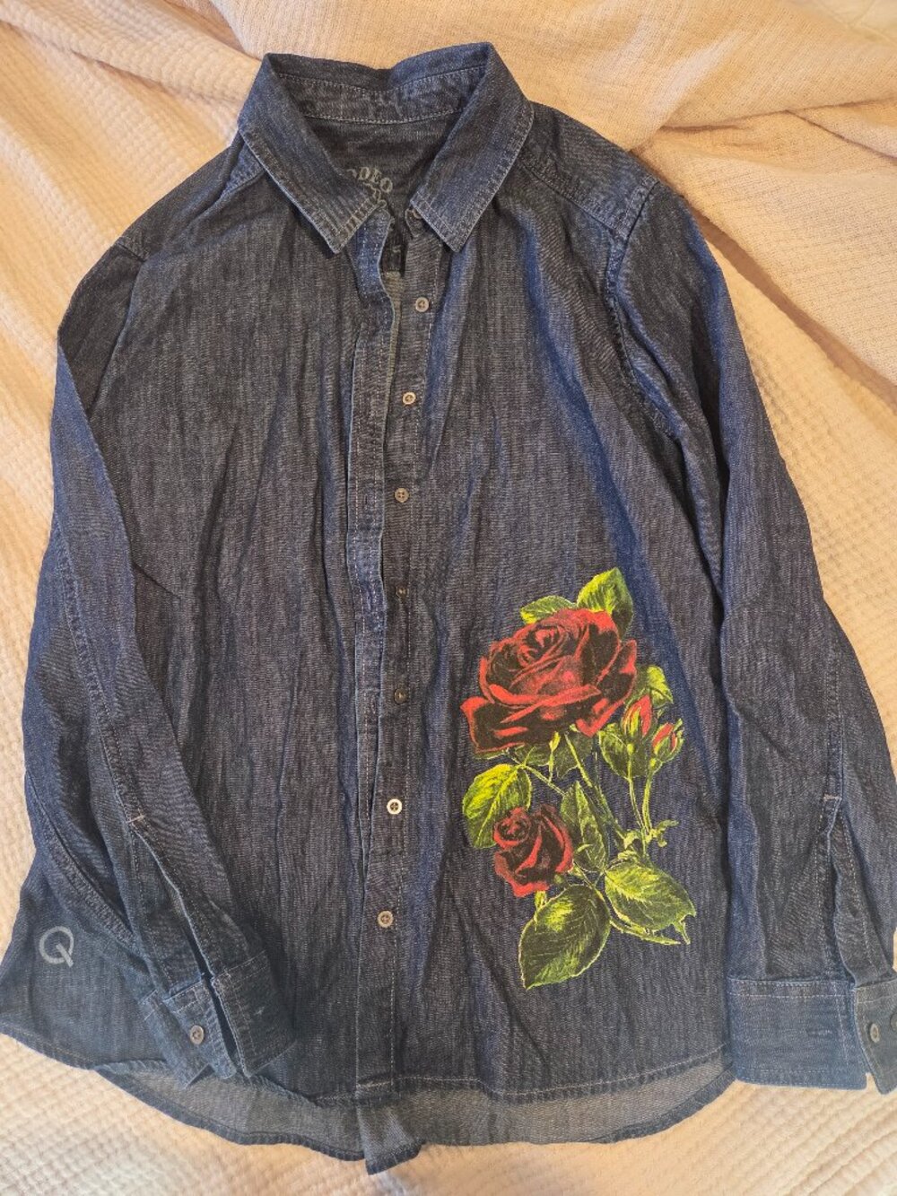 Rodeo Quincy Denim Rose Shirt